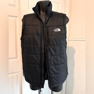 Men’s The North Face quilted vest black large puffer
